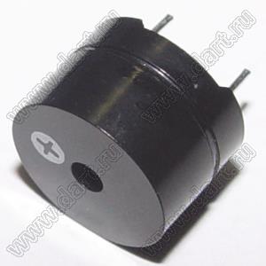 HC12G-2P излучатель звука без генераттора; F=600...5000Гц; R=8±2(Ом); Uном=1,5В; F=2048Гц; Ø12,0xH8,5мм
