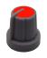 B257-15-15-6-B-BR (ZKRN D=15-1) Black Red ручка пластиковая черная/красная; пластик; пластик