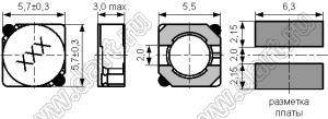 CSS0528P серия (5,7x5,7x3,0 мм)