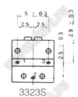 3323S-104 (100K) резистор подстроечный, однооборотный; R=100кОм