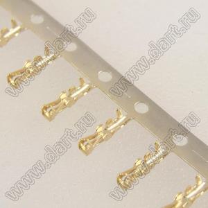 2114TG (VHL, VH-T, MV-396™ Molex 0359228011) контакт для розетки 2114 на кабель (терминал); шаг 3,96мм; латунь, частичное золочение; пластик