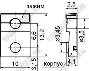 TCSE-2PPSF изолятор транзистора; полифениленсульфид (UL)/нержавеющая сталь