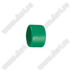 VCP08008G заглушка торца провода; d=8,0мм; L=8,0мм; t=1,0мм; зеленый