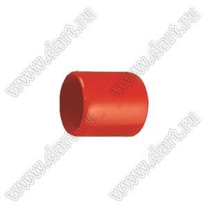 VCP07613R заглушка торца провода; d=7,6мм; L=13,0мм; t=1,0мм; красный