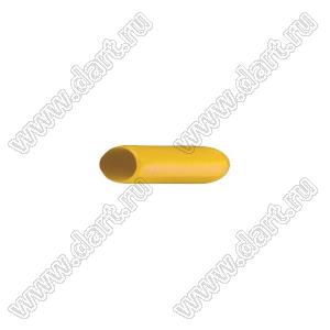 VCP02012Y заглушка торца провода; d=2,0мм; L=12,0мм; t=0,8мм; желтый