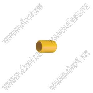 VCP02607Y заглушка торца провода; d=2,6мм; L=7,0мм; t=0,8мм; желтый