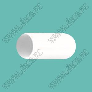 VCP07020W заглушка торца провода; d=7,0мм; L=20,0мм; t=1,0мм; белый