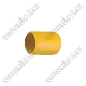 VCP06313Y заглушка торца провода; d=6,3мм; L=13,0мм; t=1,0мм; желтый