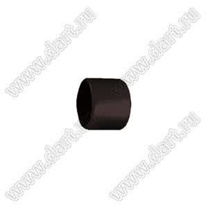 VCP05708BK заглушка торца провода; d=5,7мм; L=8,0мм; t=1,0мм; черный