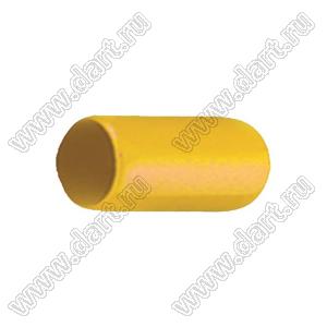 VCP07020Y заглушка торца провода; d=7,0мм; L=20,0мм; t=1,0мм; желтый