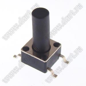 TD-03XF-X кнопка тактовая для поверхностного (SMD) монтажа; 6,0x6,0x12,5мм