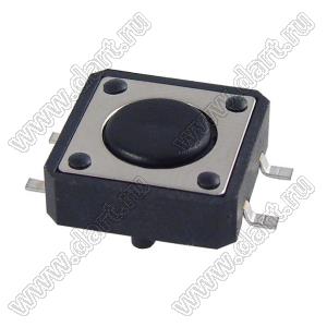 TD-12ED-X кнопка тактовая SMD; 12x12x4,3мм; круглый толкатель