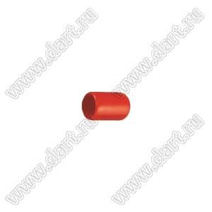 VCP02607R заглушка торца провода; d=2,6мм; L=7,0мм; t=0,8мм; красный