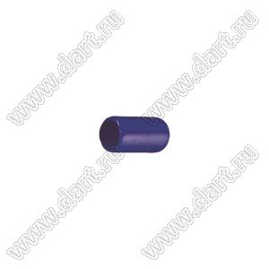 VCP02608B заглушка торца провода; d=2,6мм; L=8,0мм; t=0,8мм; синий
