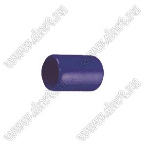 VCP05713B заглушка торца провода; d=5,7мм; L=13,0мм; t=1,0мм; синий