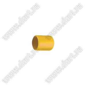 VCP04008Y заглушка торца провода; d=4,0мм; L=8,0мм; t=0,8мм; желтый