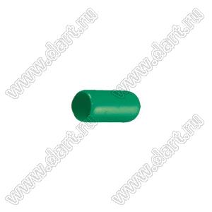 VCP03210G заглушка торца провода; d=3,2мм; L=10,0мм; t=0,8мм; зеленый