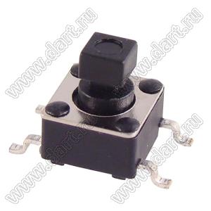 TD-0381X кнопка тактовая SMD; 6x6x3,6мм; шток2,4х2,4мм