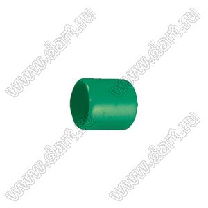 VCP05710G заглушка торца провода; d=5,7мм; L=10,0мм; t=1,0мм; зеленый