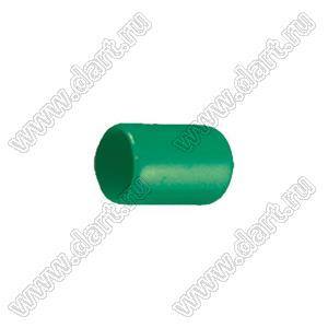 VCP05713G заглушка торца провода; d=5,7мм; L=13,0мм; t=1,0мм; зеленый