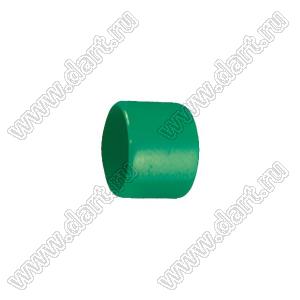 VCP08010G заглушка торца провода; d=8,0мм; L=10,0мм; t=1,0мм; зеленый
