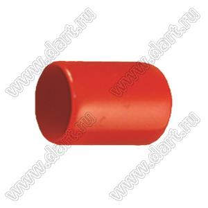 VCP10020R заглушка торца провода; d=10,0мм; L=20,0мм; t=1,2мм; красный