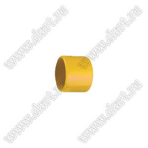 VCP05708Y заглушка торца провода; d=5,7мм; L=8,0мм; t=1,0мм; желтый