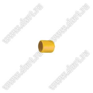 VCP02655Y заглушка торца провода; d=2,6мм; L=5,5мм; t=0,8мм; желтый