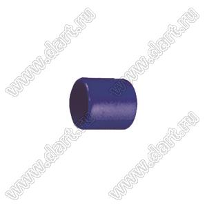 VCP05710B заглушка торца провода; d=5,7мм; L=10,0мм; t=1,0мм; синий