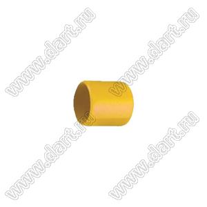 VCP04809Y заглушка торца провода; d=4,8мм; L=9,0мм; t=1,0мм; желтый