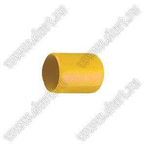 VCP06513Y заглушка торца провода; d=6,5мм; L=13,0мм; t=1,0мм; желтый