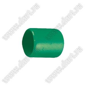 VCP08515G заглушка торца провода; d=8,5мм; L=15,0мм; t=1,0мм; зеленый