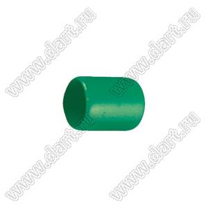 VCP06012G заглушка торца провода; d=6,0мм; L=12,0мм; t=1,0мм; зеленый