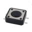 TD-121243 (TD-12XD-X, KAN1241-0431C GP, TSTP1243) кнопка тактовая для поверхностного (SMD) монтажа; 12,0x12,0x4,3мм; H=4,3мм; 250±50гс; U=12В; I=50мА; Tраб. -20...+80°C