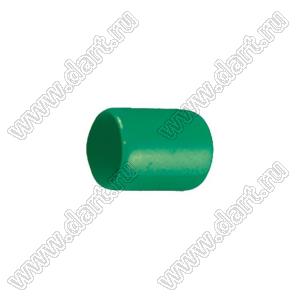 VCP06513G заглушка торца провода; d=6,5мм; L=13,0мм; t=1,0мм; зеленый