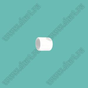 VCP03206W заглушка торца провода; d=3,2мм; L=6,0мм; t=0,8мм; белый