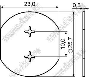 CW-25S прокладка под конденсатор; A=25,7мм