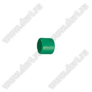 VCP04006G заглушка торца провода; d=4,0мм; L=6,0мм; t=0,8мм; зеленый