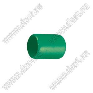 VCP06313G заглушка торца провода; d=6,3мм; L=13,0мм; t=1,0мм; зеленый
