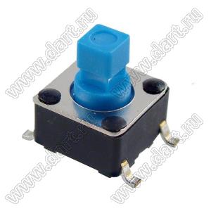 TD-0642-X кнопка тактовая SMD; 6,0x6,0мм; размер толкателя=2,4x2,4мм