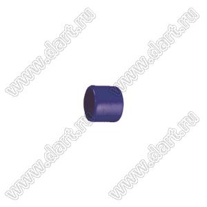VCP04006B заглушка торца провода; d=4,0мм; L=6,0мм; t=0,8мм; синий