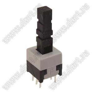 MPS-850N-14C (NO LOCK) переключатель кнопочный 2P2T (8,5x8,5мм) без фиксации H=25mm