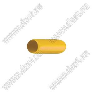 VCP03213Y заглушка торца провода; d=3,2мм; L=13,0мм; t=0,8мм; желтый