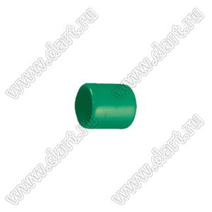 VCP04809G заглушка торца провода; d=4,8мм; L=9,0мм; t=1,0мм; зеленый