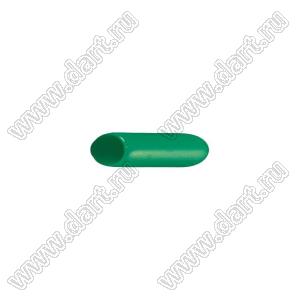 VCP02012G заглушка торца провода; d=2,0мм; L=12,0мм; t=0,8мм; зеленый