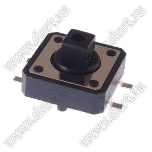 TD-12EC-X кнопка тактовая SMD; 12x12x7,8мм; квадратный толкатель