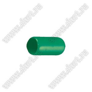 VCP04813G заглушка торца провода; d=4,8мм; L=13,0мм; t=0,8мм; зеленый
