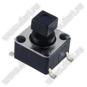 TD-0681-X кнопка тактовая SMD; 6,0x6,0мм; размер толкателя=2,8x2,8мм