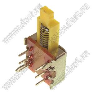 PS-22E03L переключатель нажимной 2P2T с фиксацией