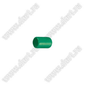 VCP02607G заглушка торца провода; d=2,6мм; L=7,0мм; t=0,8мм; зеленый